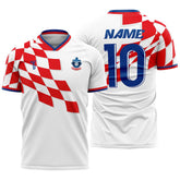 Checkered Custom Team Soccer Jersey