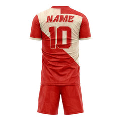 Checkered Leaves Custom Team Soccer Jersey Uniform Set