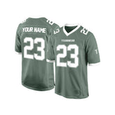 Custom Sage-White Authentic Football Jersey