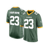 Custom Viridian-White Authentic Football Jersey