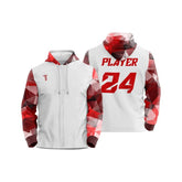 Custom Ruby Loose Fit Zipper Cardigan Hoodie Sweatshirt