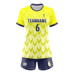 Custom Arrow Gradient Women's Volleyball Jersey Set