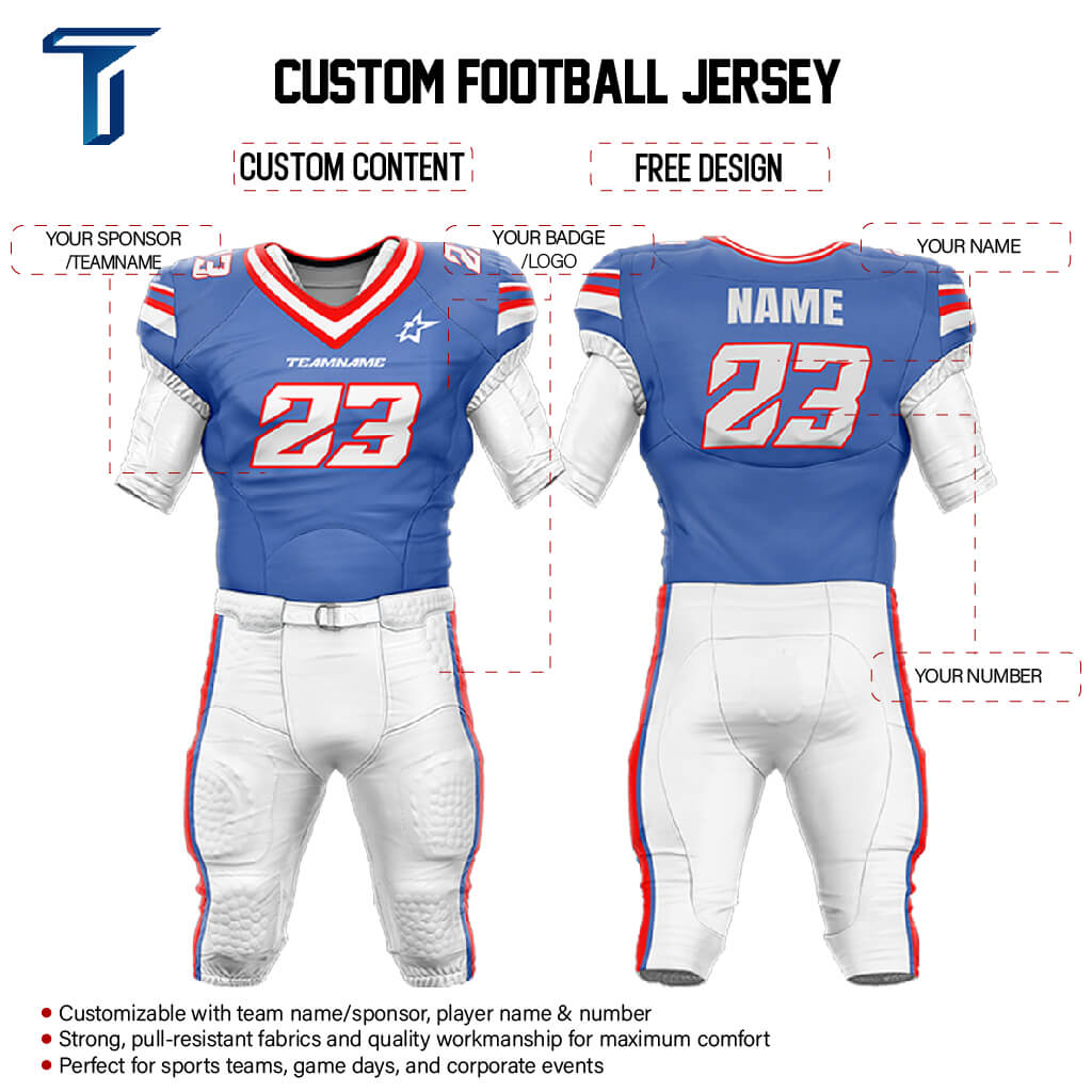 200 Series American Football Jersey & Integrated Pants custom content