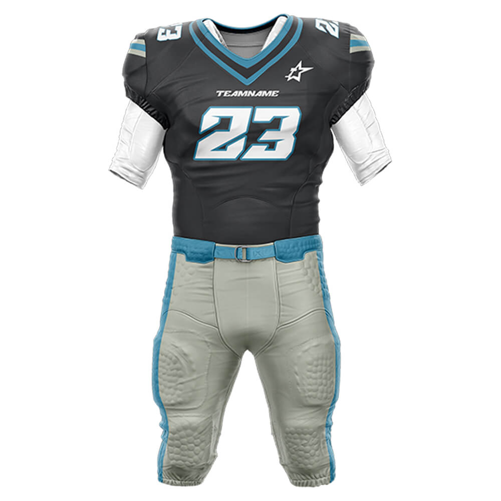 200 Series American Football Jersey & Integrated Pants 3D front