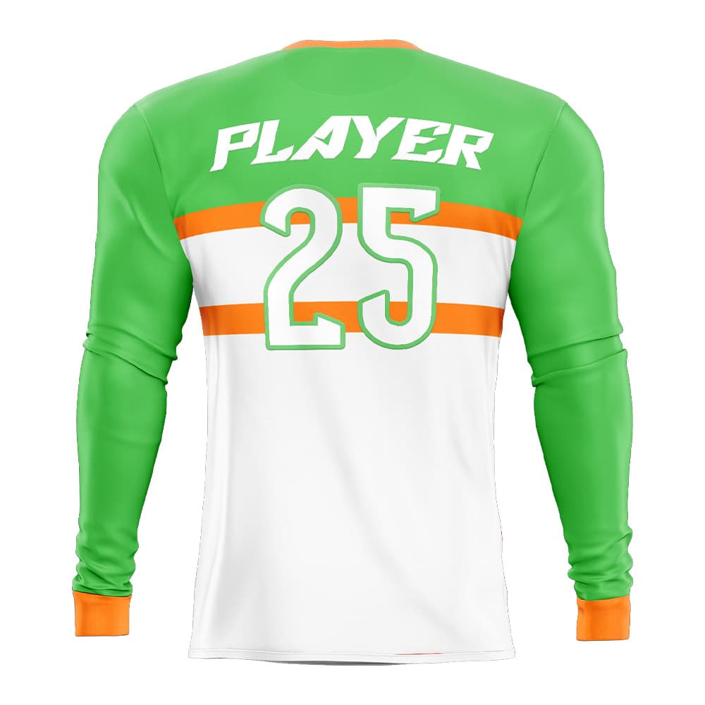 Custom Ireland Long Sleeve Rugby Social Jersey