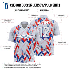 Nebula Grid Polo Shirt custom content