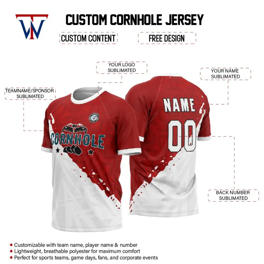 Argyle Split Custom Cornhole Jersey
