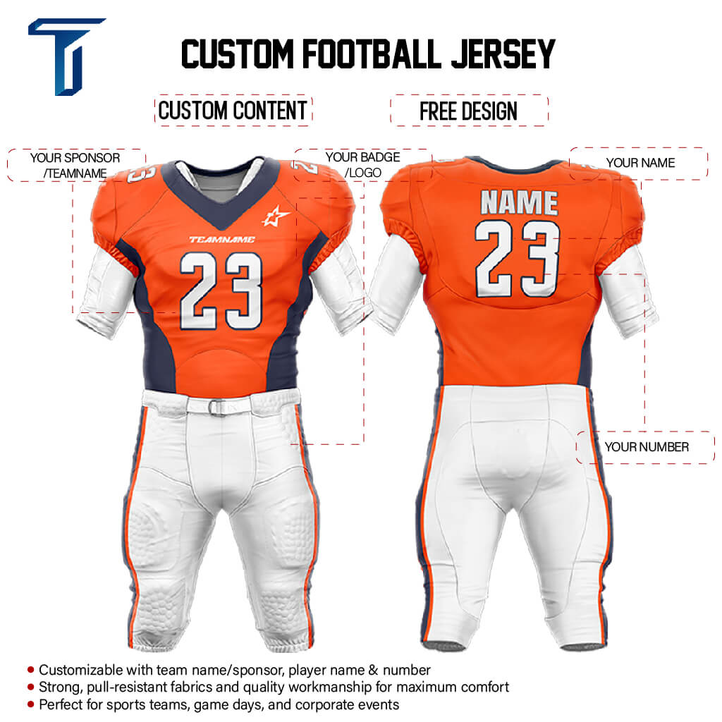 200 Series American Football Jersey & Integrated Pants custom content