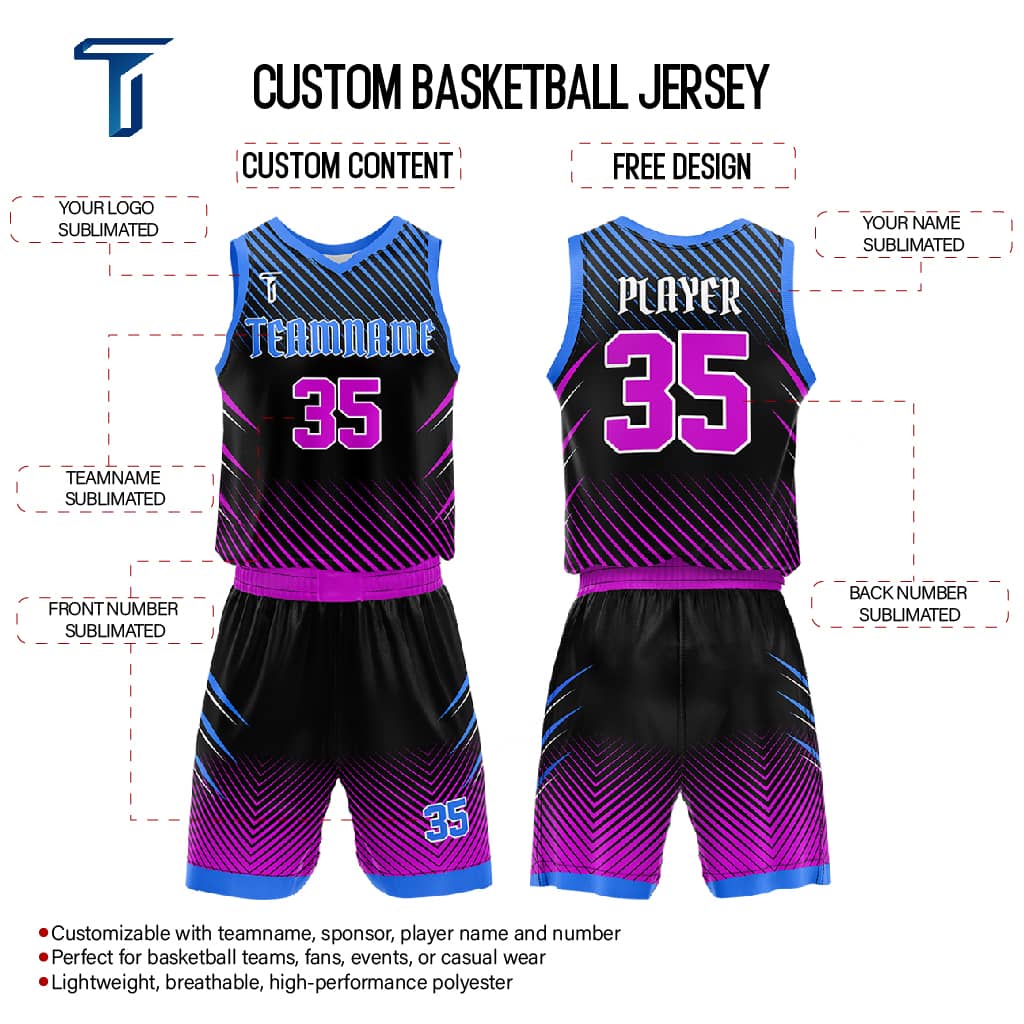 Custom Interstellar Adult Youth Basketball Jersey Set