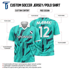 Sapphire Trace Polo Shirt custom content