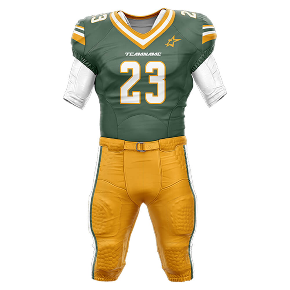 200 Series American Football Jersey & Integrated Pants 3D front