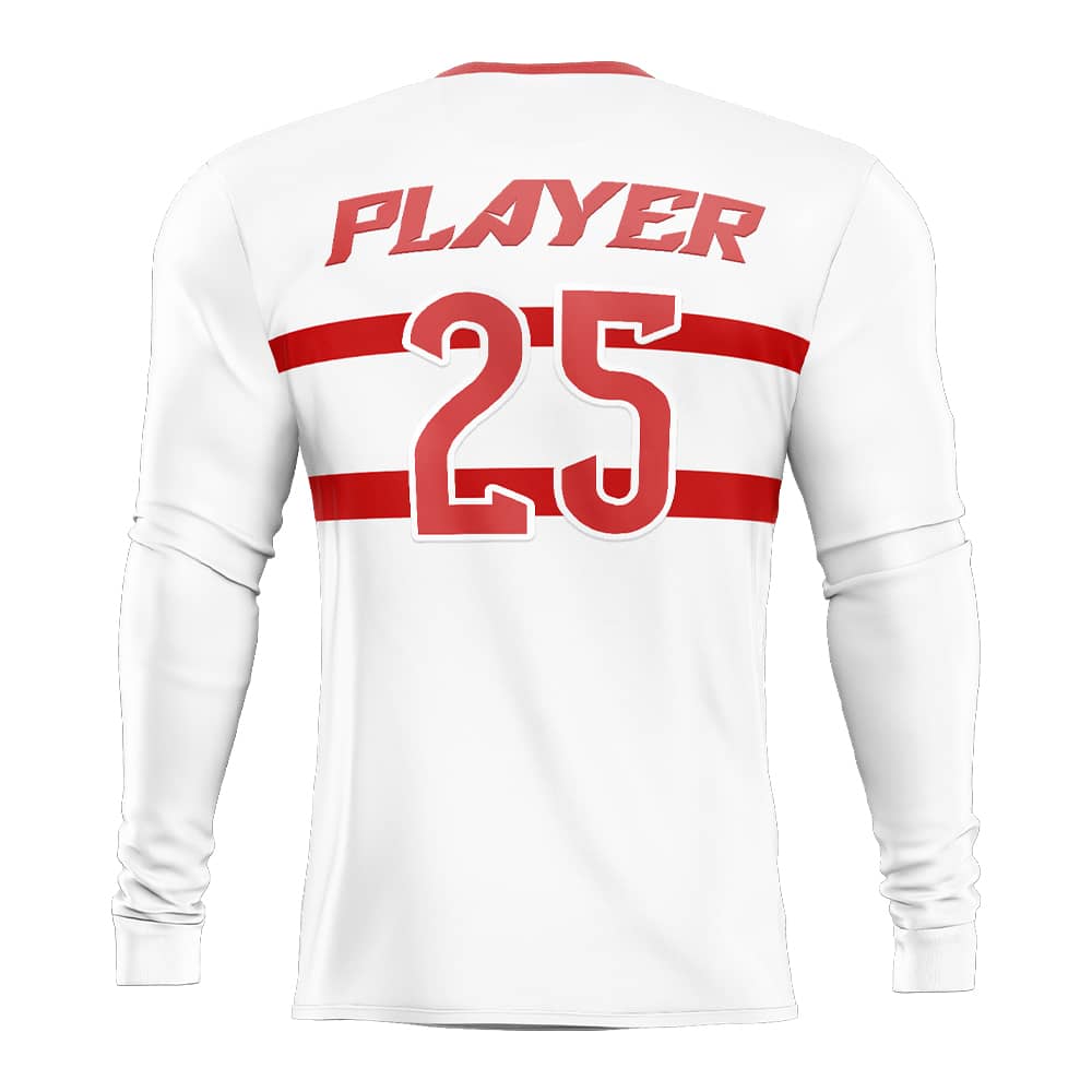 Custom England Long Sleeve Rugby Social Jersey