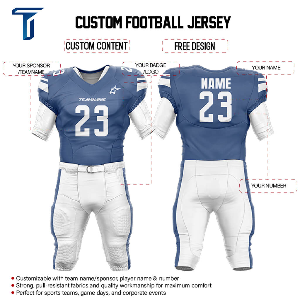 200 Series American Football Jersey & Integrated Pants custom content