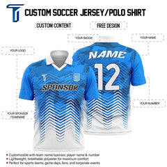 Custom Team Chevron Adult Youth Polo Shirt