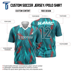 Custom Team Crosshatch Adult Youth Polo Shirt