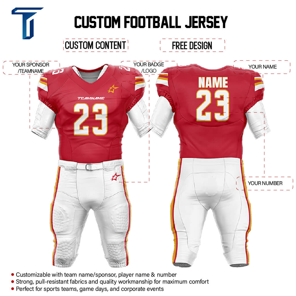 200 Series American Football Jersey & Integrated Pants custom content