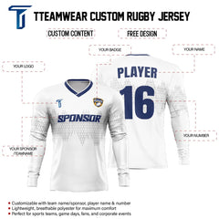 Custom Pulse Long Sleeve Practice Rugby Jersey
