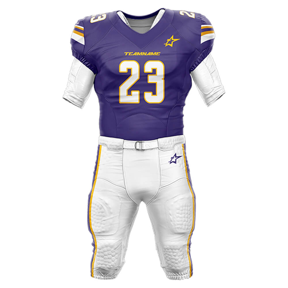 200 Series American Football Jersey & Integrated Pants 3D front