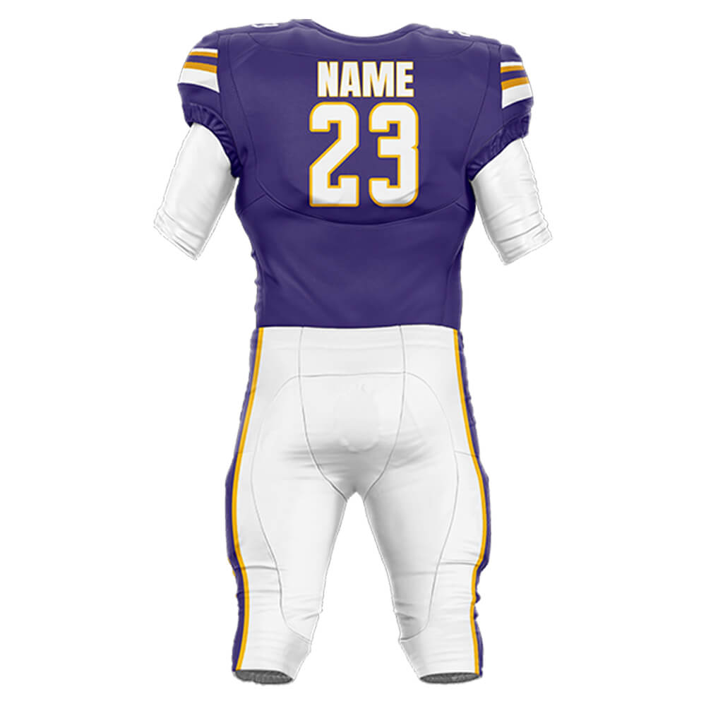 200 Series American Football Jersey & Integrated Pants 3D back