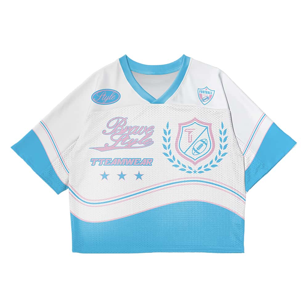 Custom Harbor Oversized Football Jersey Street Fashion T-shirt