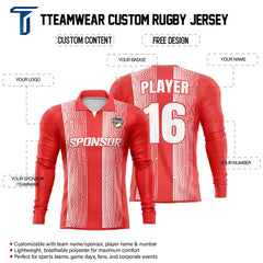 Custom Blaze Long Sleeve Rugby Social Jersey