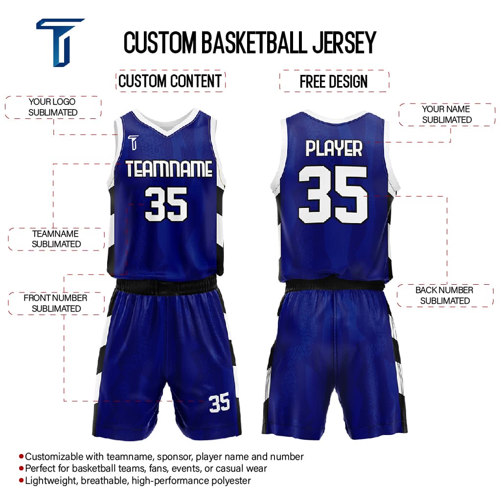 Custom Surge Adult Youth Basketball Jersey Set