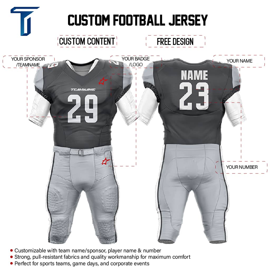 200 Series American Football Jersey & Integrated Pants custom content