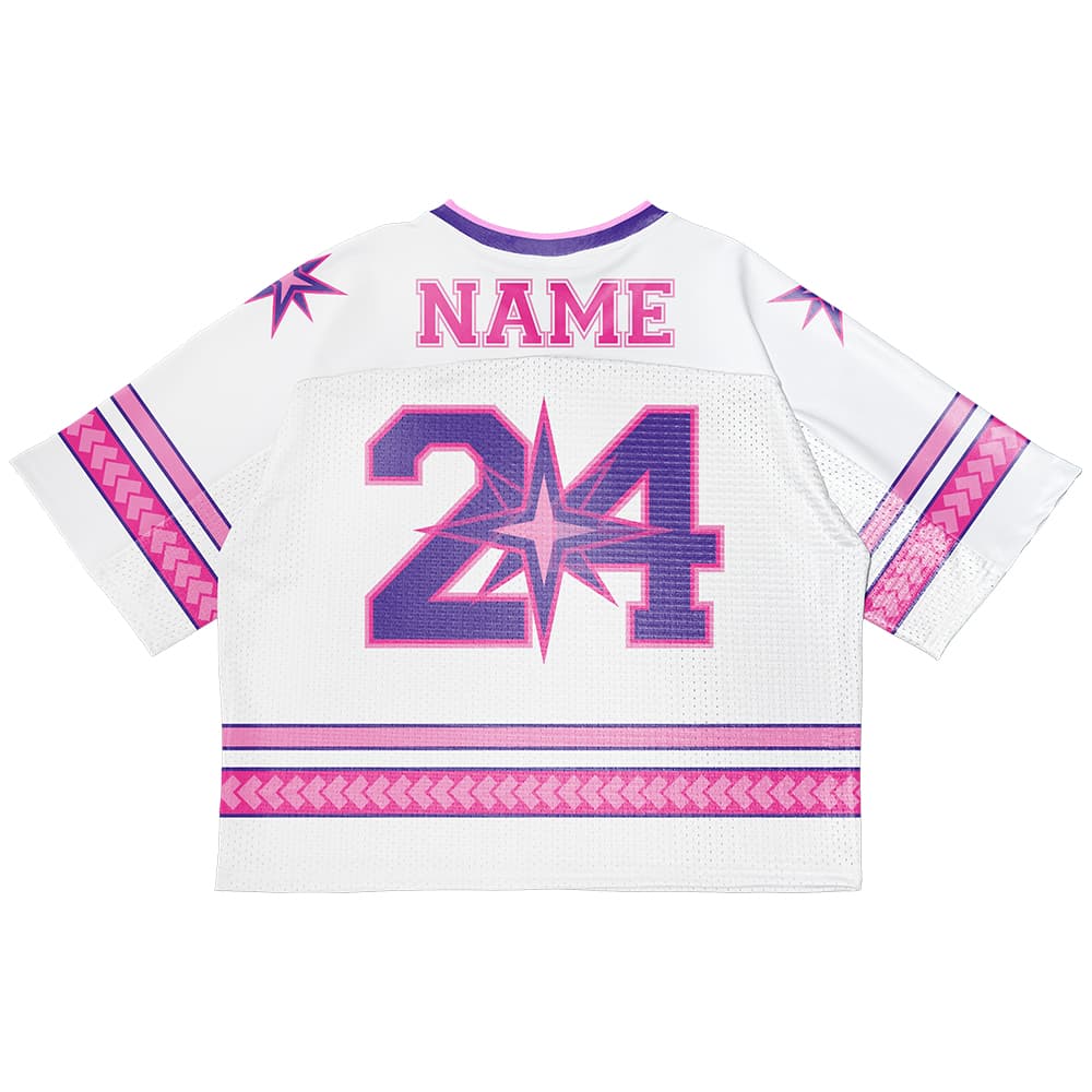 Custom Pink Athletic Oversized Football Jersey Retro Street Fashion T-shirt