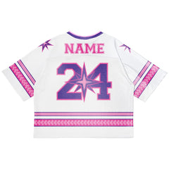 Custom Pink Athletic Oversized Football Jersey Retro Street Fashion T-shirt