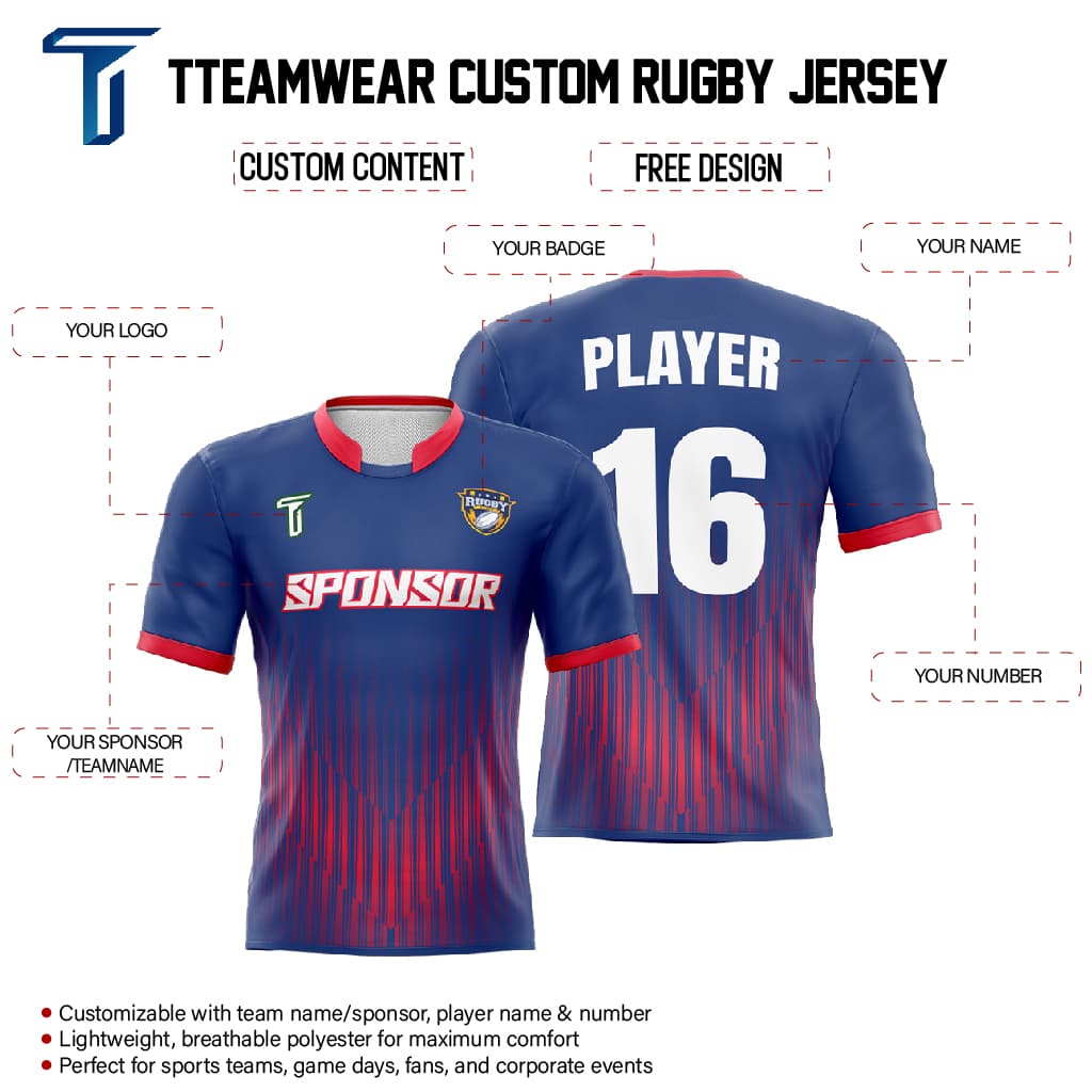 Custom Mirage Pro Match Rugby Jersey