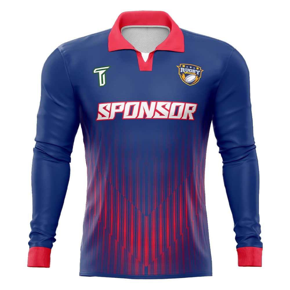 Custom Mirage Long Sleeve Rugby Social Jersey