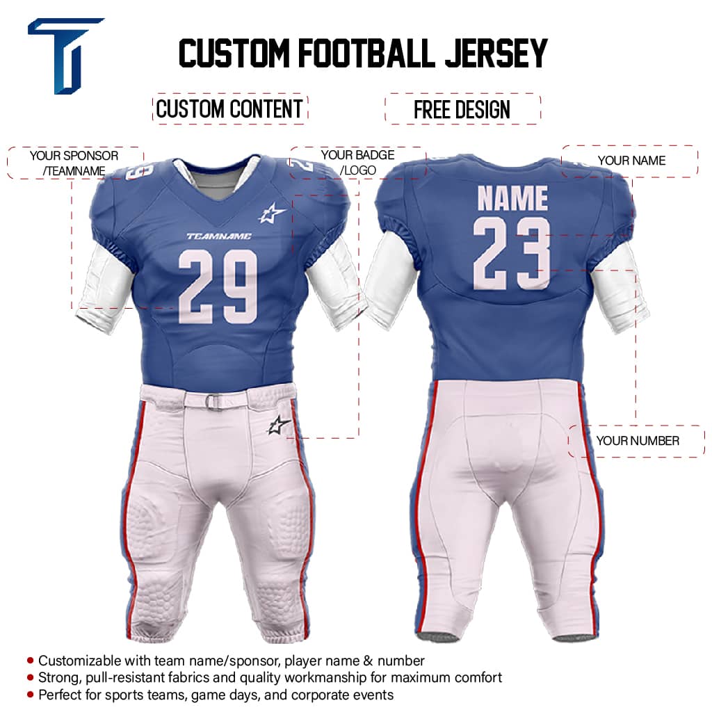 200 Series American Football Jersey & Integrated Pants custom content