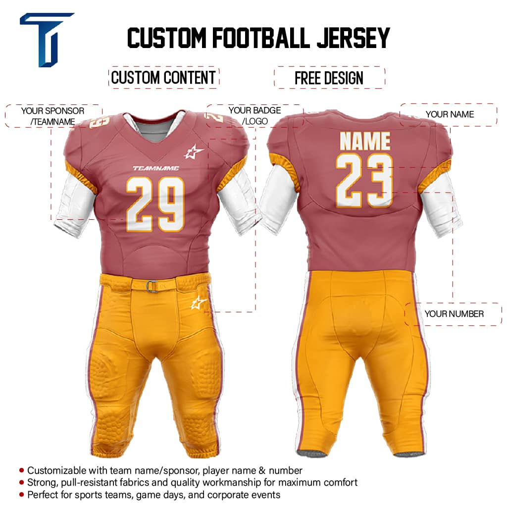 200 Series American Football Jersey & Integrated Pants custom content