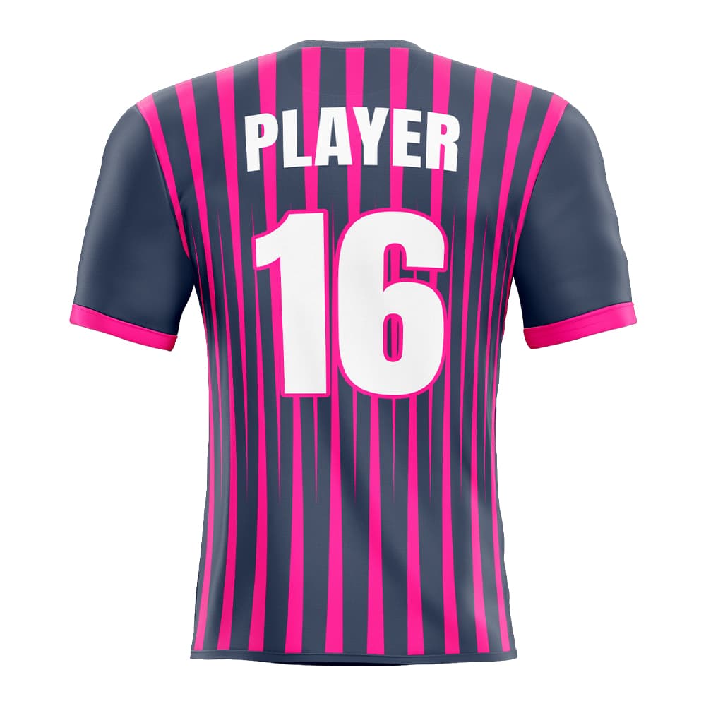 Custom Plum Red Stripe Club Match Rugby Jersey