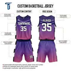 Custom Aurora Adult Youth Basketball Jersey Set