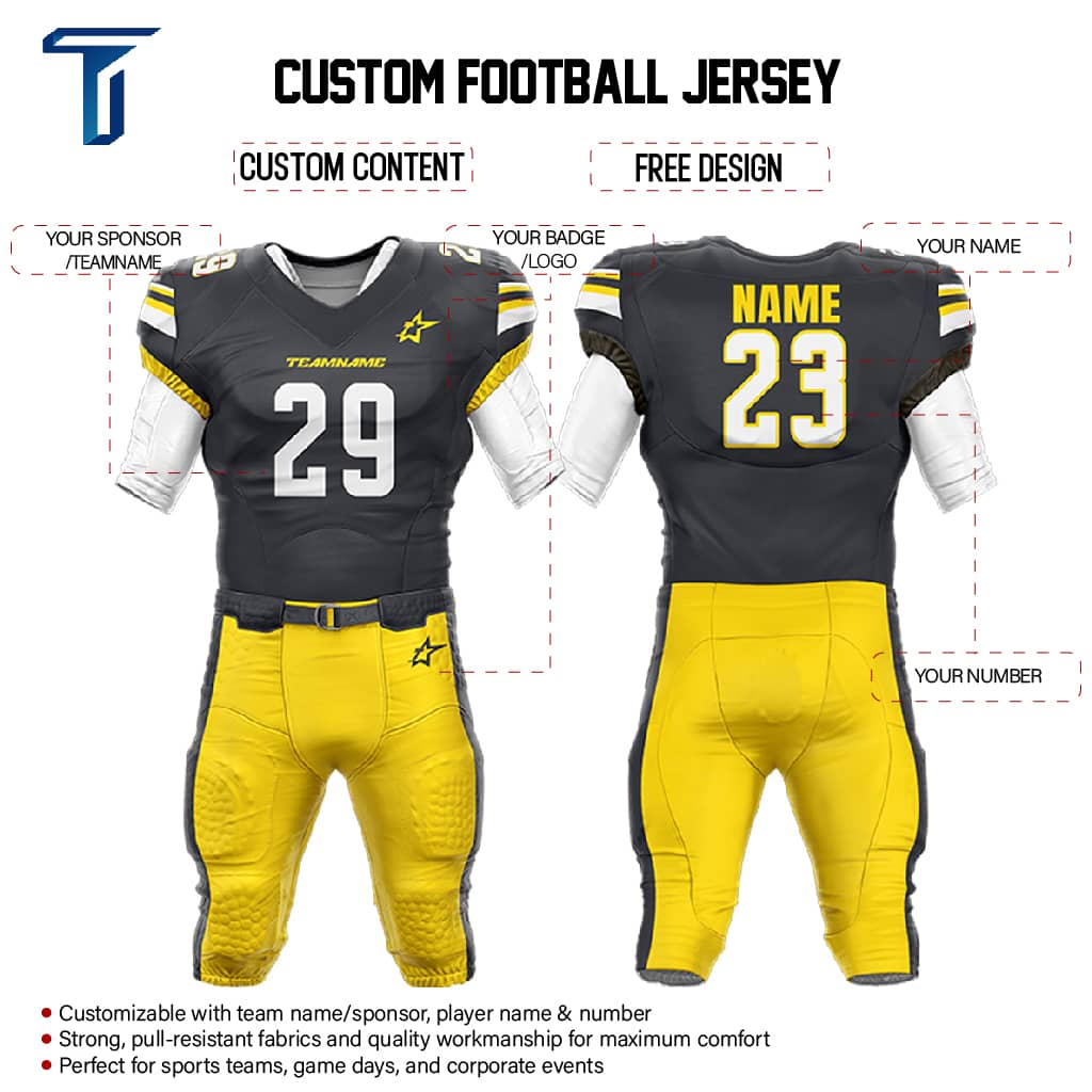 200 Series American Football Jersey & Integrated Pants custom content