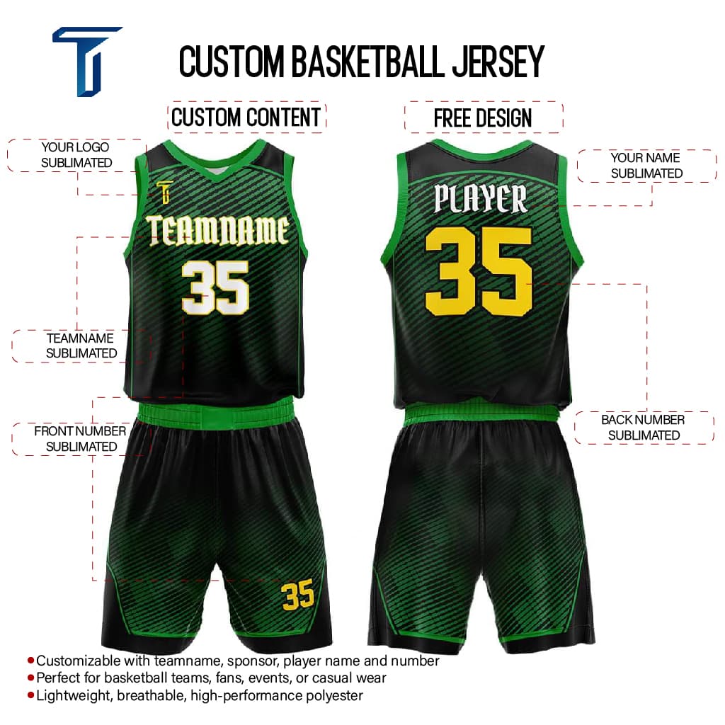Custom Toxic Speed Adult Youth Basketball Jersey Set