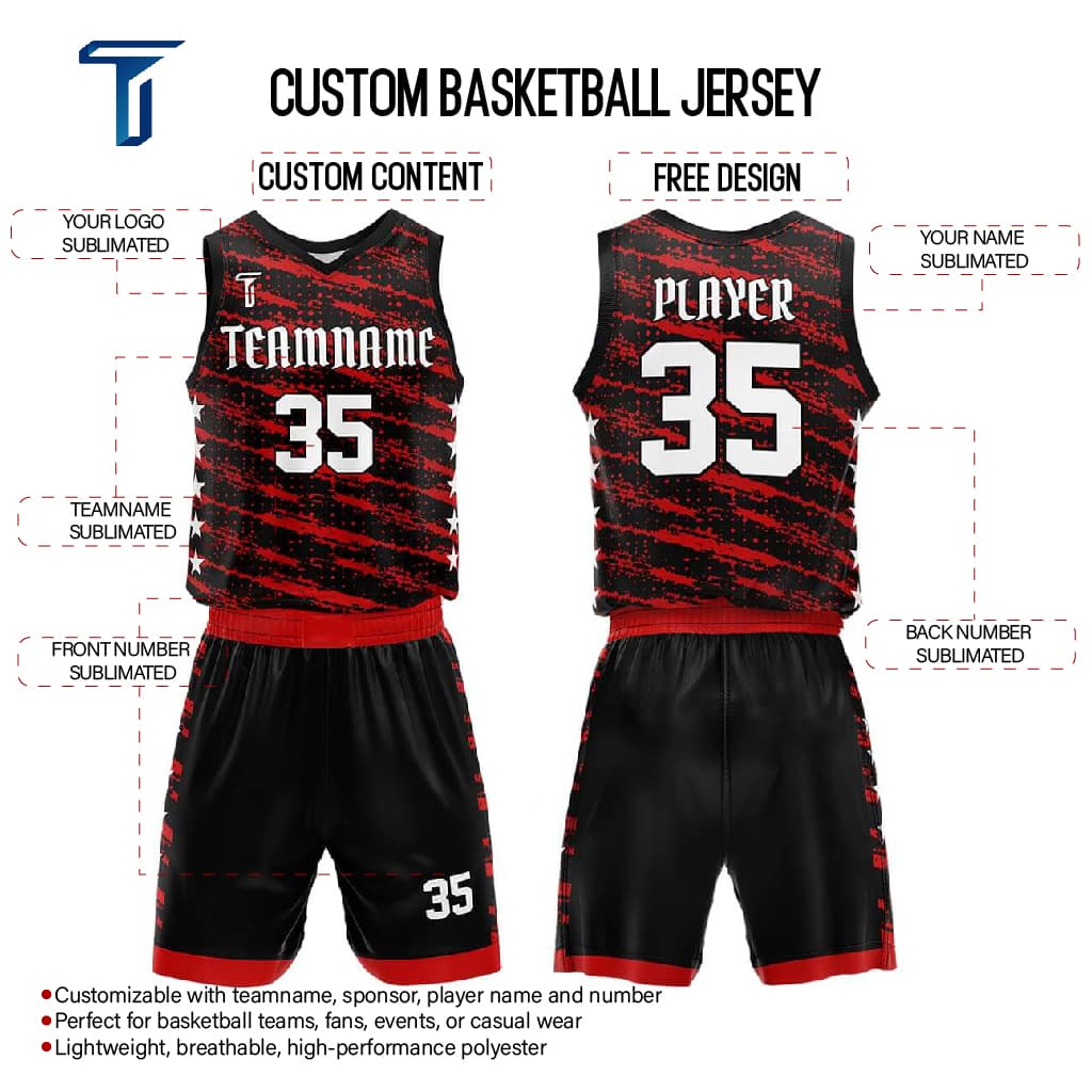 Custom Street Stars Adult Youth Basketball Jersey Set