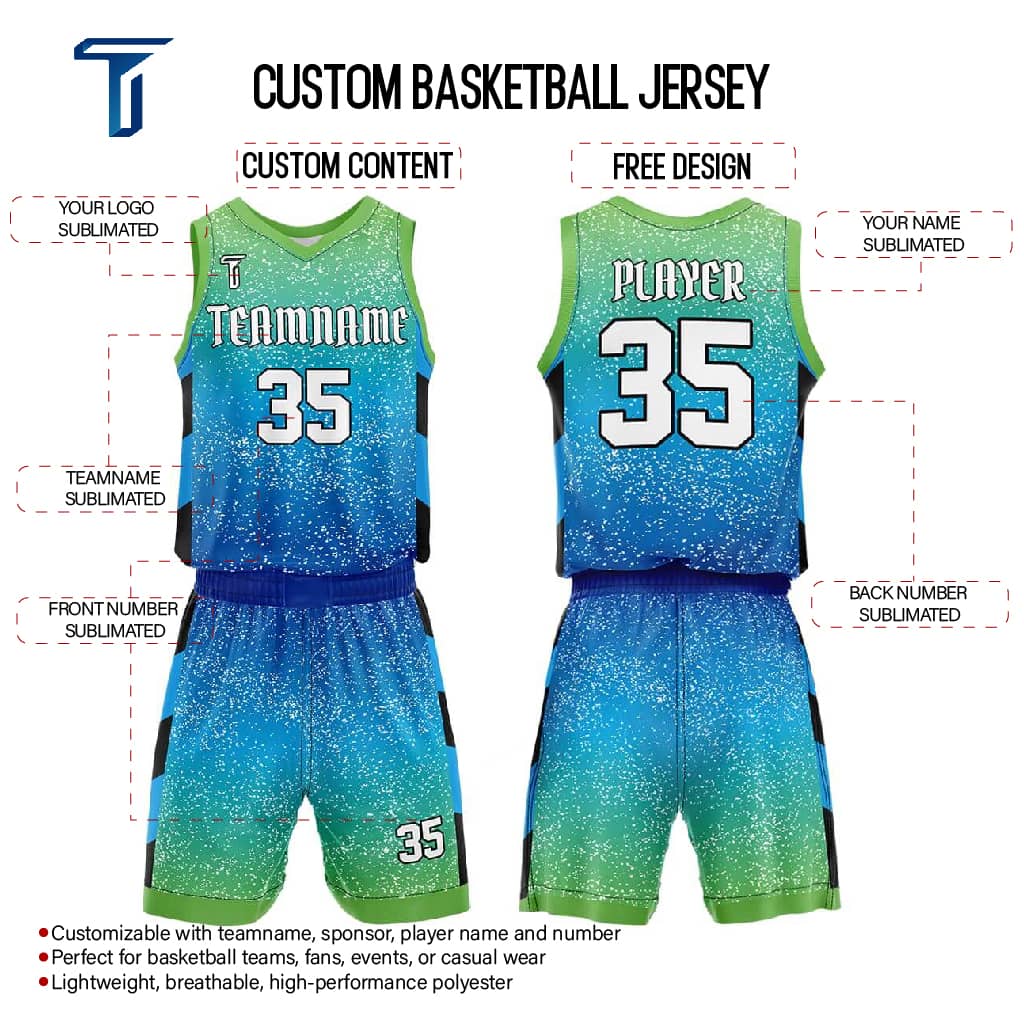 Custom Galaxy Dust Adult Youth Basketball Jersey Set