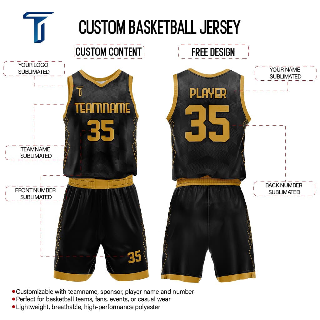 Custom Obsidian Adult Youth Basketball Jersey Unifrom Set
