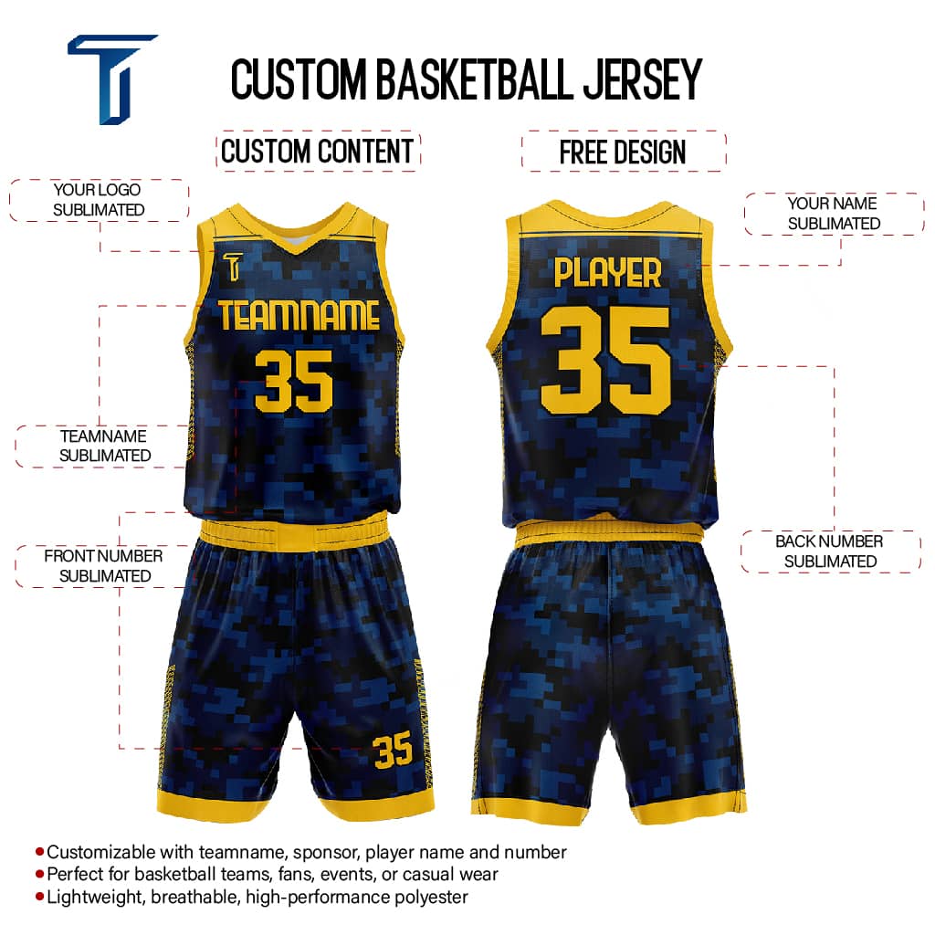 Custom Mosaic Adult Youth Basketball Jersey Unifrom Set