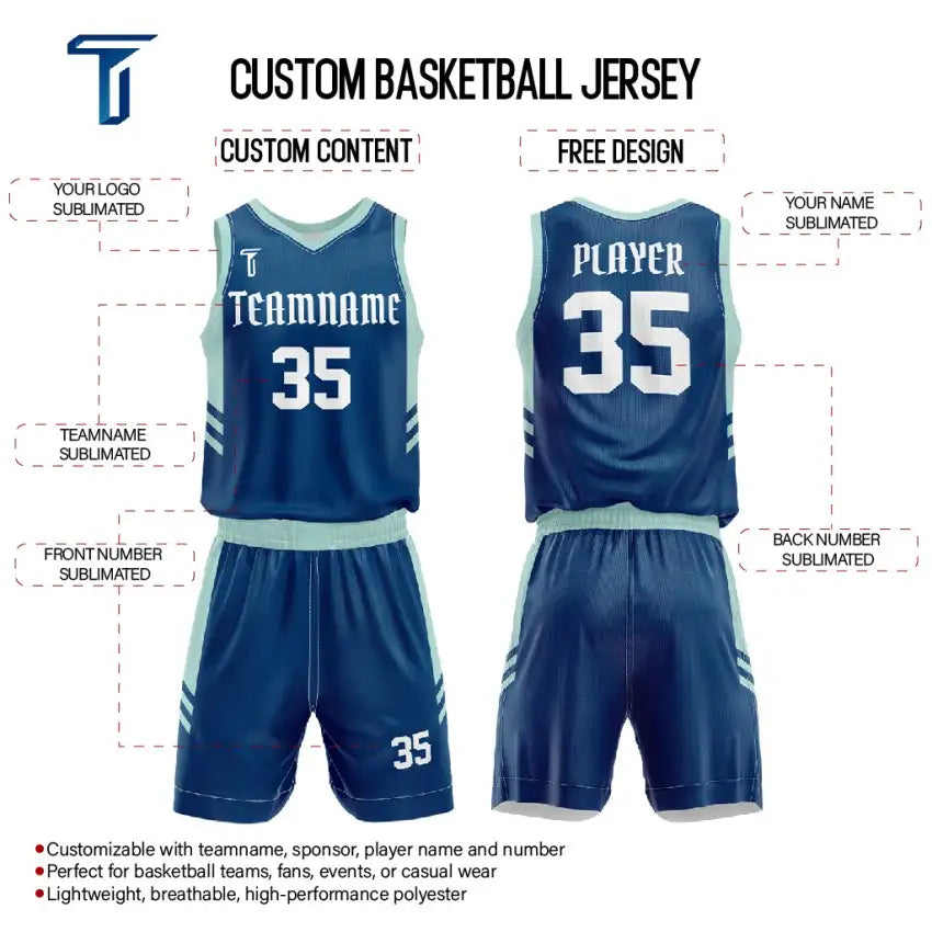 Custom Breaker Basketball Jersey Uniform Set