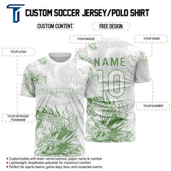 Dragon Custom Team Adult Youth White Soccer Jersey