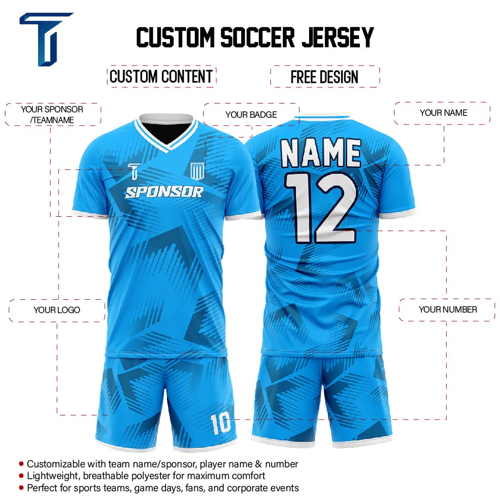 Velocity Fade Custom Team Soccer Jersey Set