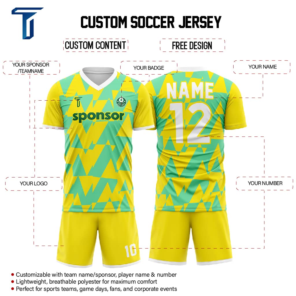 Equinox Band Custom Team Soccer Jersey Set