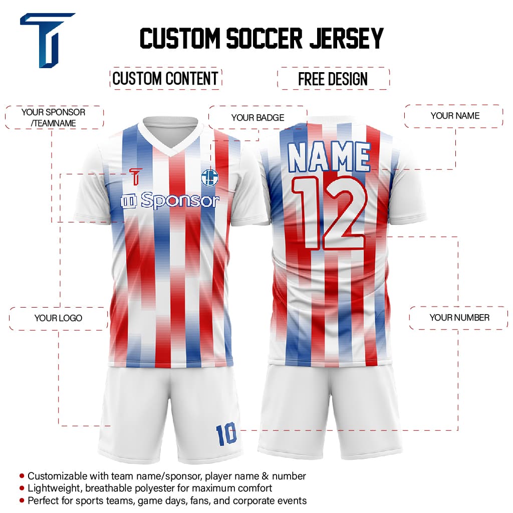 Fusion Weave Custom Team Soccer Jersey Set