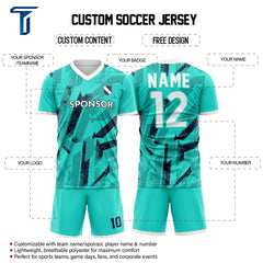 Sapphire Trace Custom Team Soccer Jersey Set