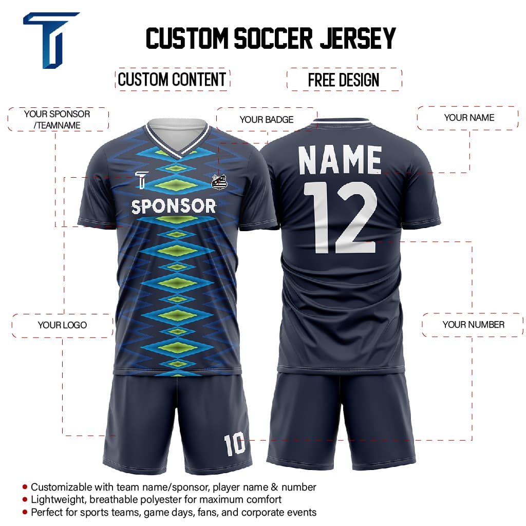 Argyle Custom Team Soccer Jersey Set