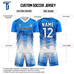 Chevron Custom Team Soccer Jersey Set