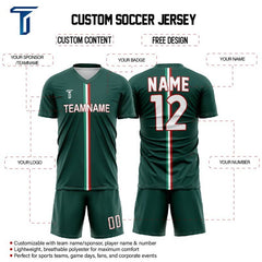 Custom Green Mexico Soccer Jersey Uniform Set